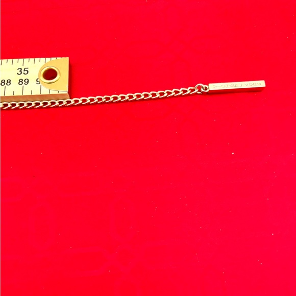 MICHAEL KORS GOLD TONE WRAP CHAIN WITH TWO BARS EMBOSSED MICHAEL KORS 42”LONG - Picture 8 of 10